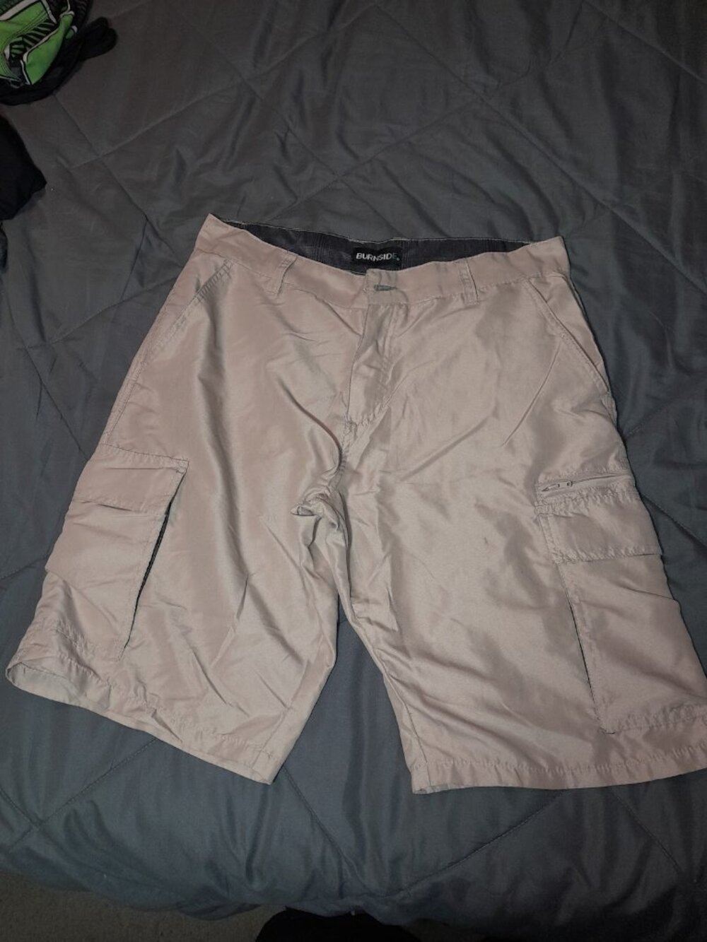 Y2K Boardshorts Khaki Cargo Burnside 32